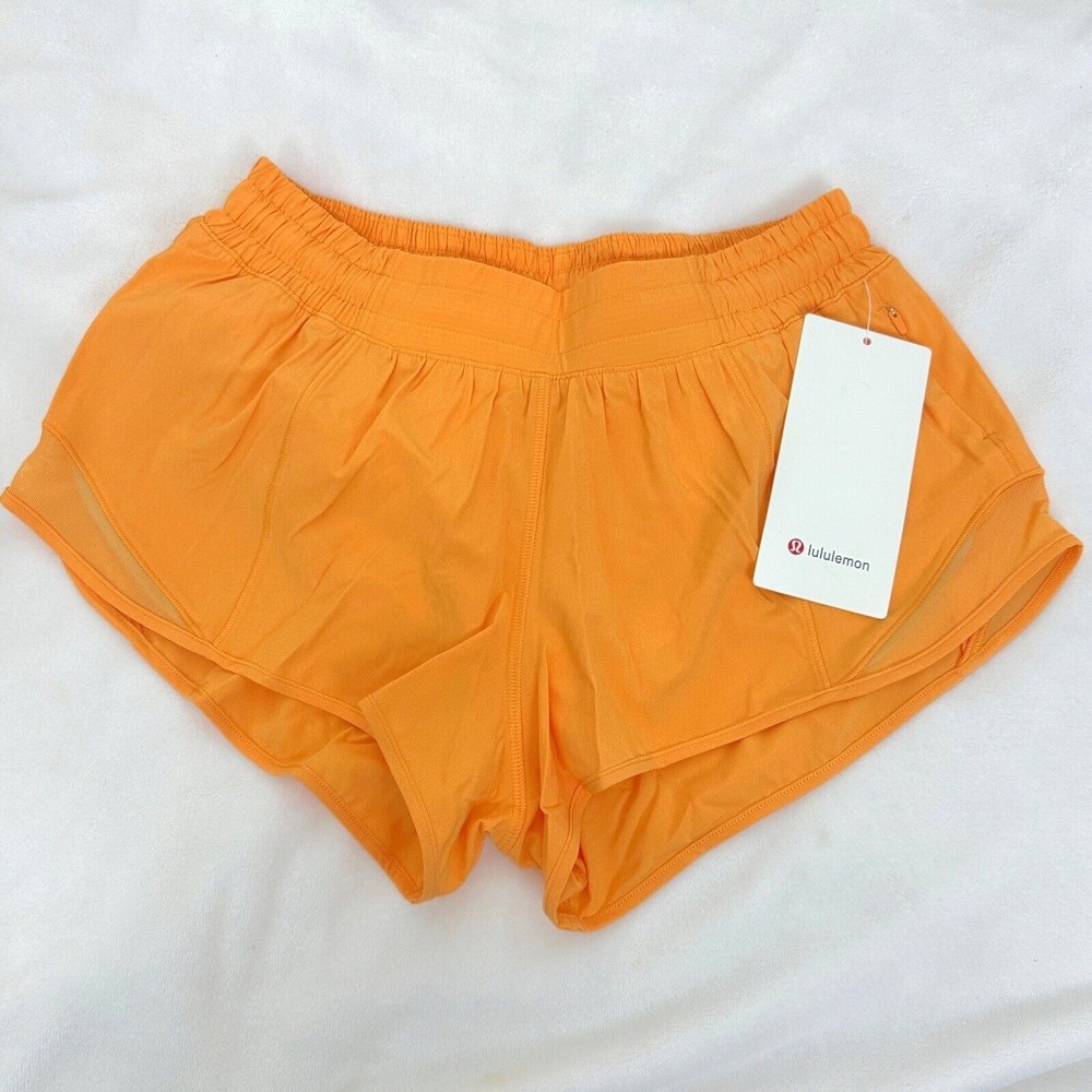 NWT Lululemon Women's Hotty Hot LR Short 2.5" Lined Sz 6 Mango Dream